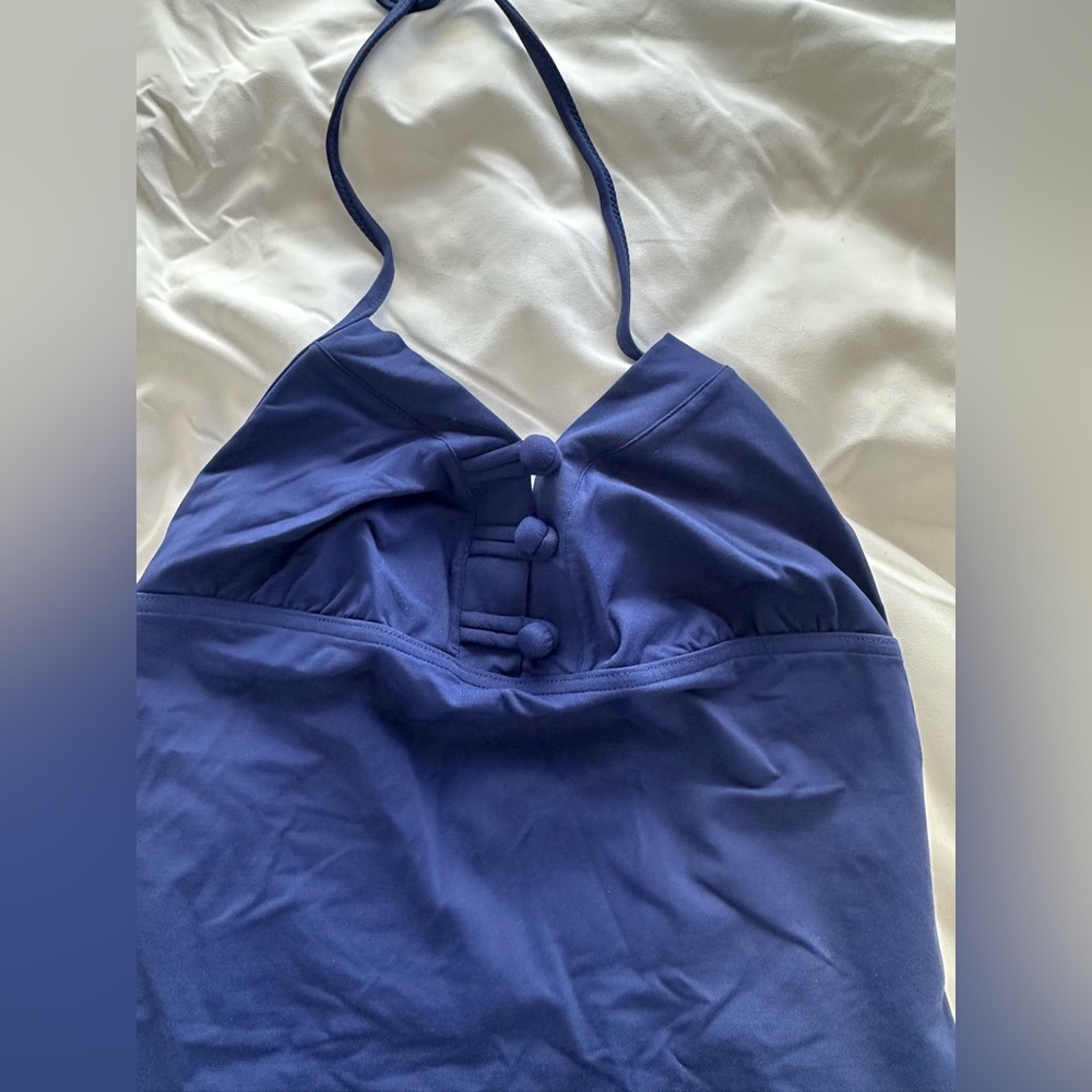 Elegant Blue Women's One-Piece Swimsuit